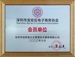 “電子商務協會會員單位”榮譽證書 